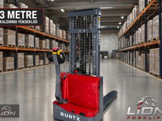 RUNTX 1,5 Ton 3 Metre Tam Akülü İstif Makinesi-Makinası