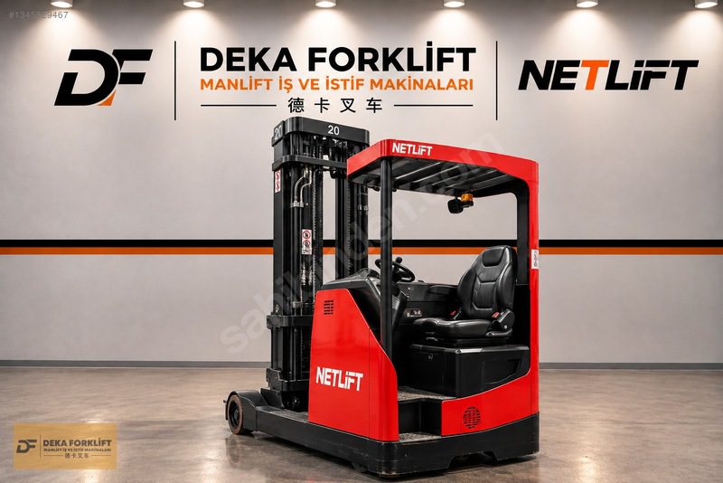 2024 Netlift Cqd20R Vf2 2 Ton Akülü Forklift 8 Metre Kaldırma