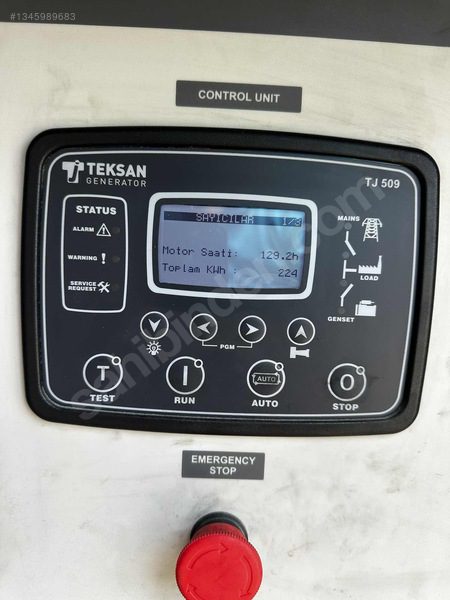 Teksan 130 saatte sıfır ayarında