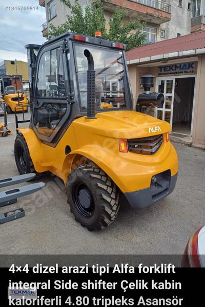 Distribütörden Alda 4X4 Arazi Tipi Kabinli 3.5 Ton 4.80 Forklift