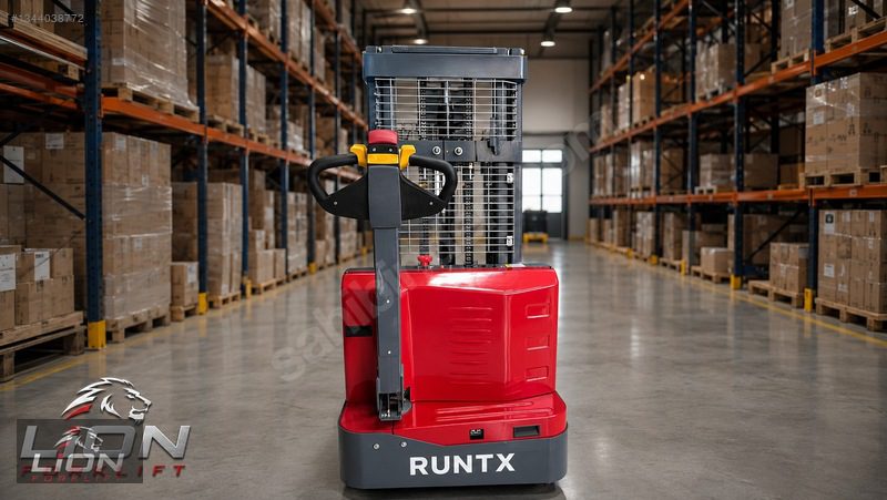 RUNTX 1,5 Ton 2 Metre Tam Akülü İstif Makinesi-Makinası