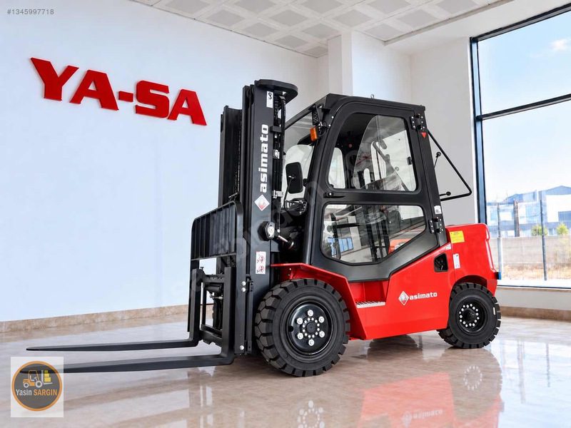 Sınıfının Tek Kabinli Dizeli Sıfır Forkliftler 3 Ton Triplex